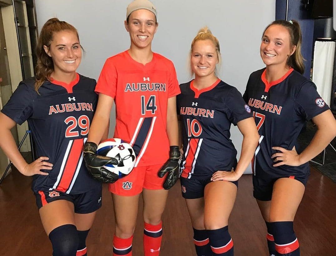 Auburn Soccer Reveals Half-Sash Kits - Auburn Uniform Database