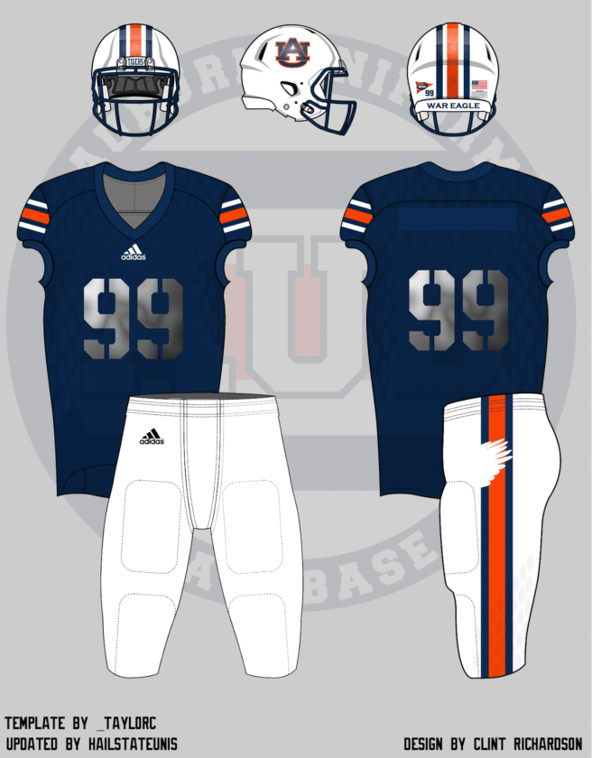 auburn football uniform concept idea adidas
