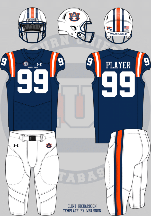 auburn football uniform concept idea ucla stripes shoulder
