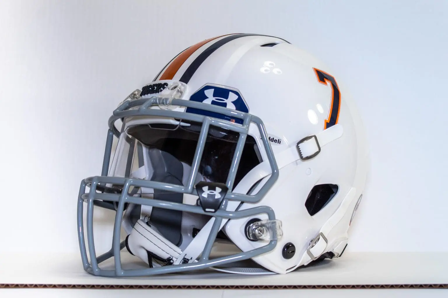 auburn football helmet build custom pat sullivan grey facemask 2020 outback bowl