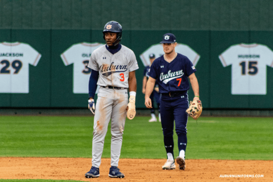 auburn tigers baseball new uniforms 2023 under armour all navy blue sec