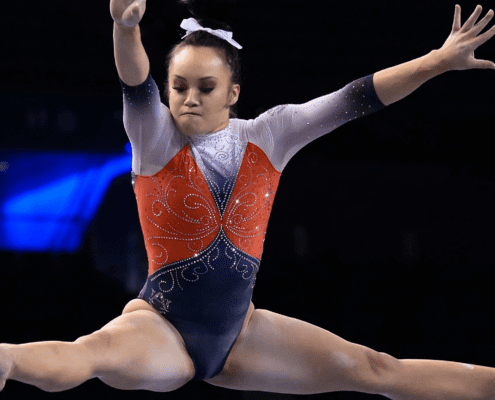 auburn tigers gymnastics gym leotard leo uniform o zone ozone under armour 2023 diamonds sec championships duluth georgia cassie stevens