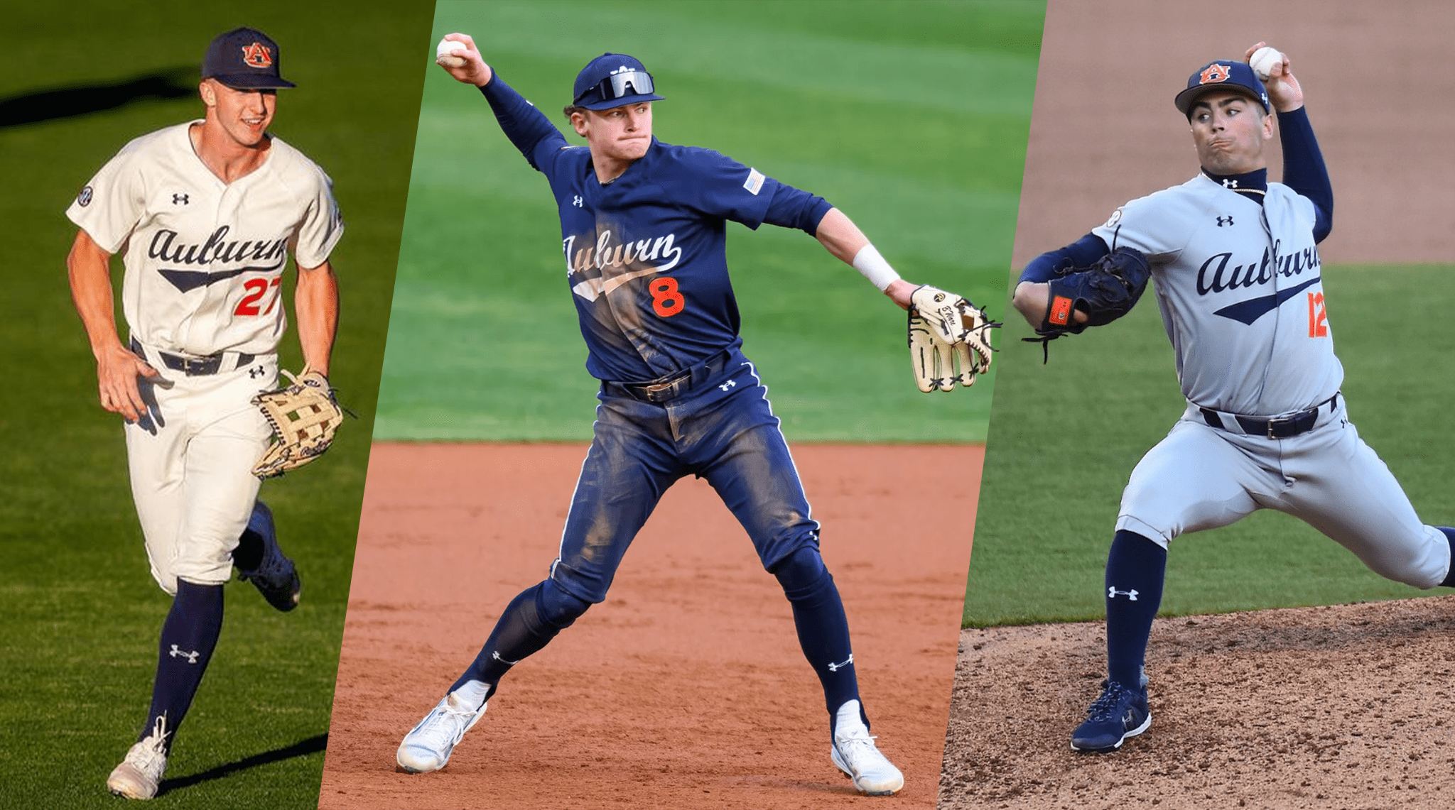 auburn tigers baseball 2023 under armour uniforms navy blue script unis throwbacks