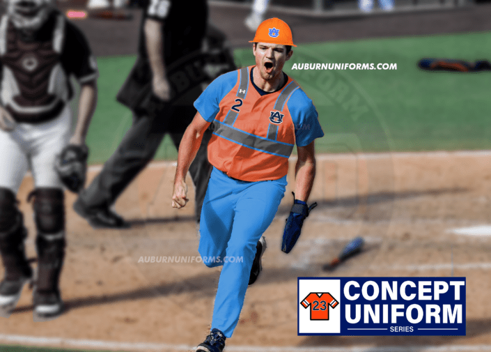 auburn tigers baseball concept uniform construction builder