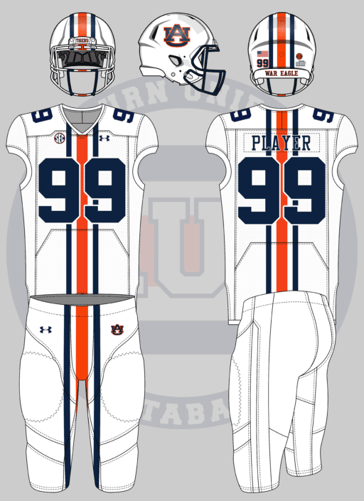 auburn tigers football concept uniform striped helmet facemask jersey northwestern stripes