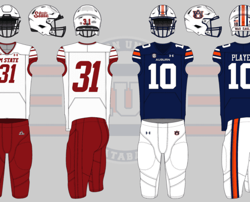 2023 auburn tigers football under armour uniform new mexico state aggies