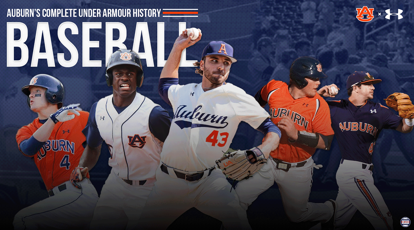 Auburn Tigers Baseball complete history of Under Armour uniforms by the Auburn Uniform Database