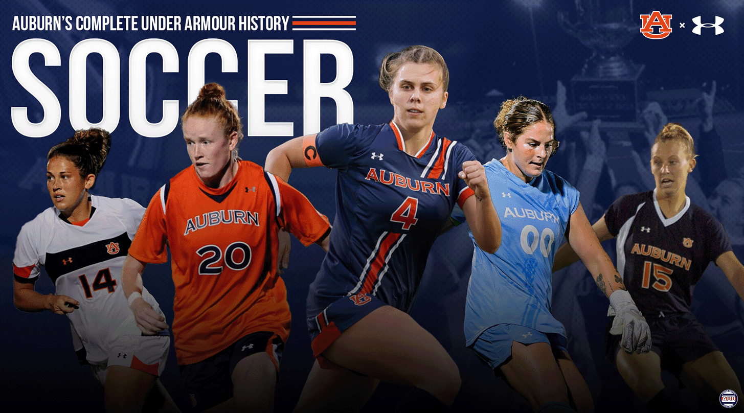Auburn Tigers Soccer complete history of Under Armour uniforms by the Auburn Uniform Database