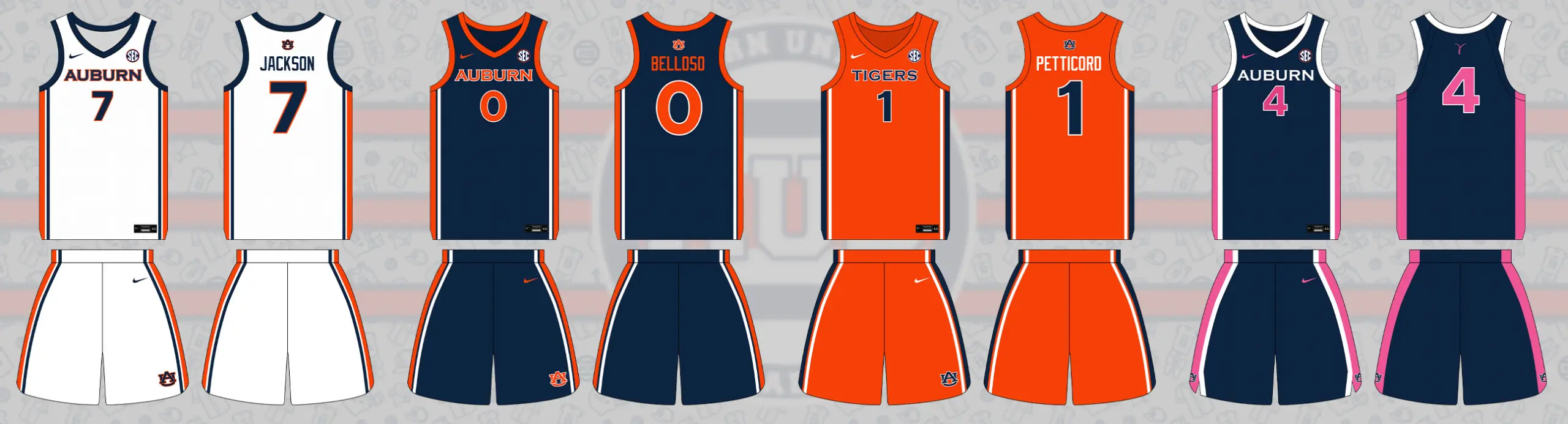 2025 2026 Auburn Women's Basketball Nike Uniforms