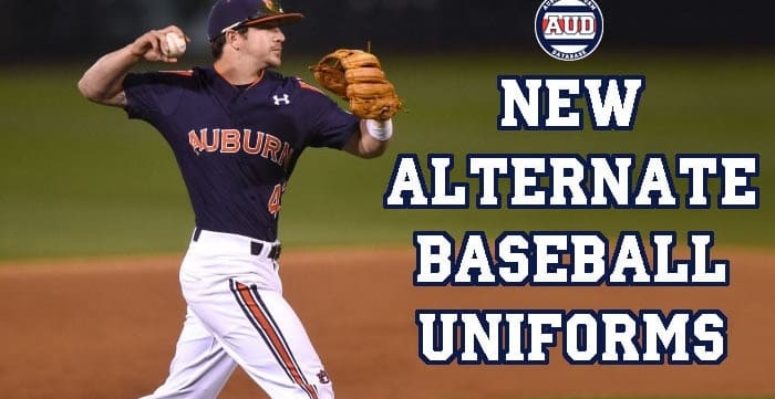 auburn baseball alternate uniforms under armour stripes