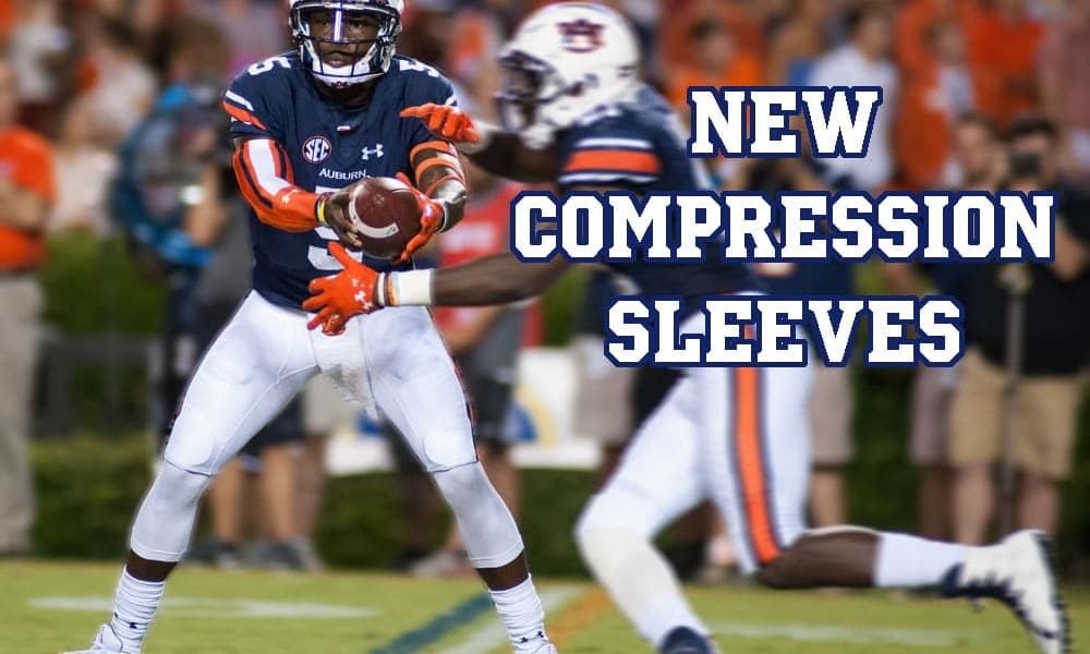 auburn football under armour uniform arm sleeve compression