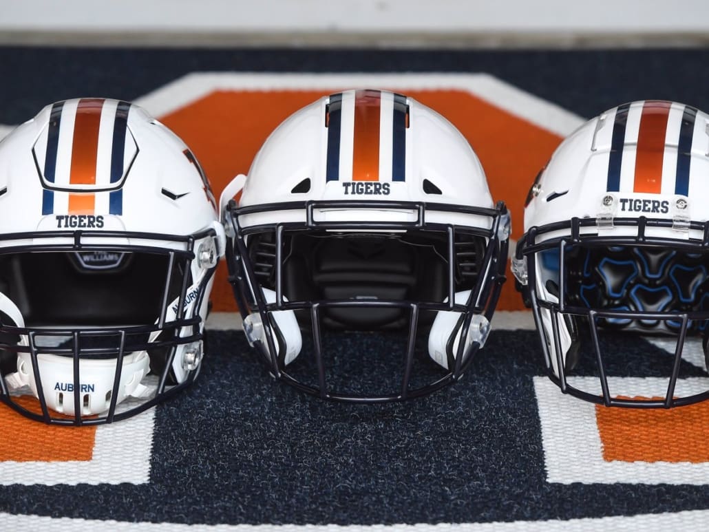 auburn football helmet schutt f7 riddell speedflex vicis zero1