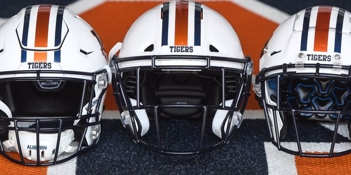 auburn football helmet schutt f7 riddell speedflex vicis zero1