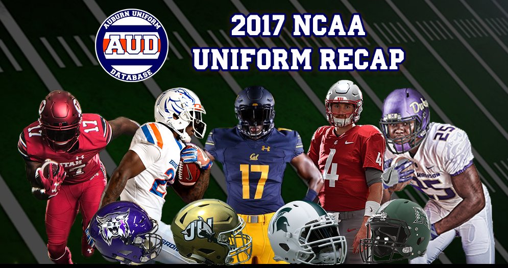 ncaa college cfb football uniform recap preview changes 2017