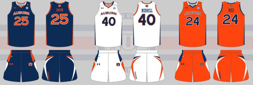 auburn basketball uniform under armour 2010 2011
