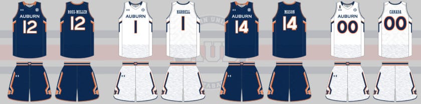 auburn basketball uniform under armour 2014 2015 alternate