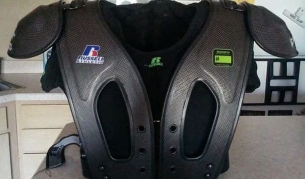 russell athletic carbontek shoulder pads auburn