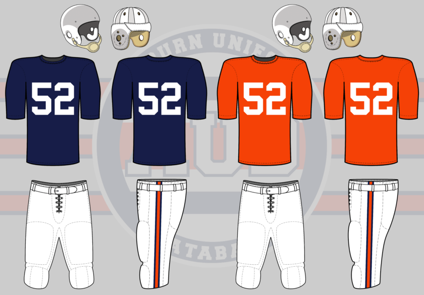 auburn football uniform 1952