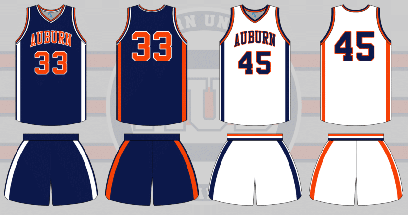 auburn basketball russell athletic uniform 1984 1985