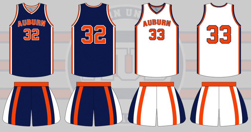 auburn basketball russell athletic uniform 1975 1976
