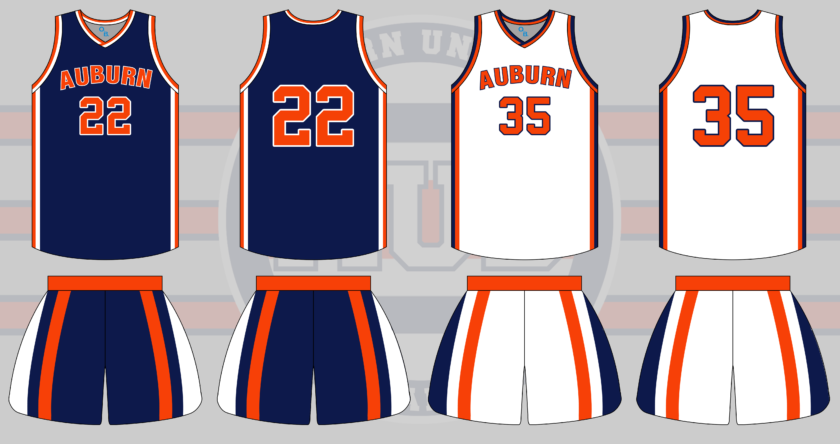 auburn basketball russell athletic uniform 1976 1977