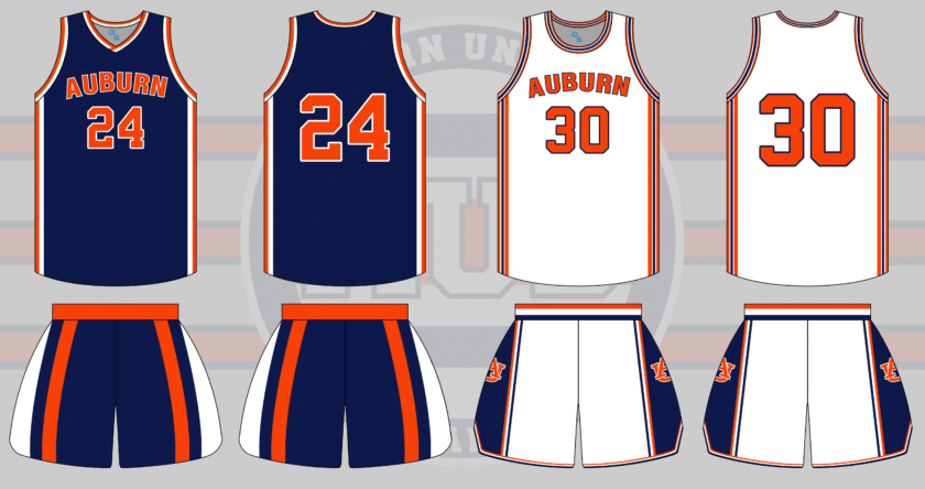 auburn basketball russell athletic uniform 1977 1978