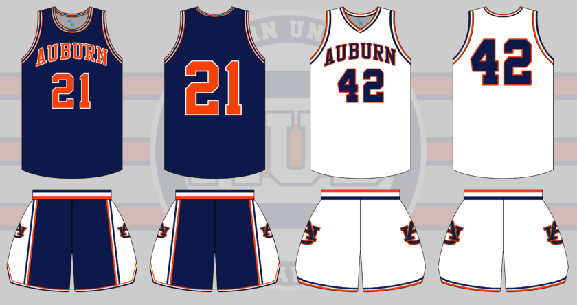 auburn basketball russell athletic uniform 1979 1980
