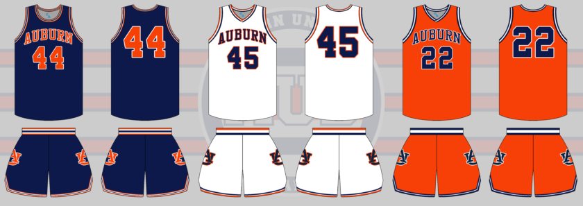 auburn basketball russell athletic uniform 1980 1981