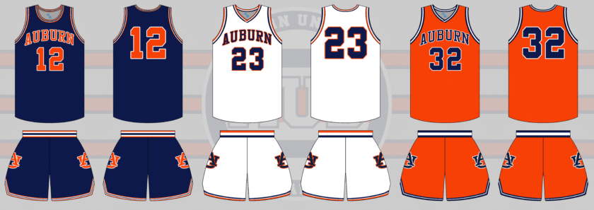 auburn basketball russell athletic uniform 1982 1983