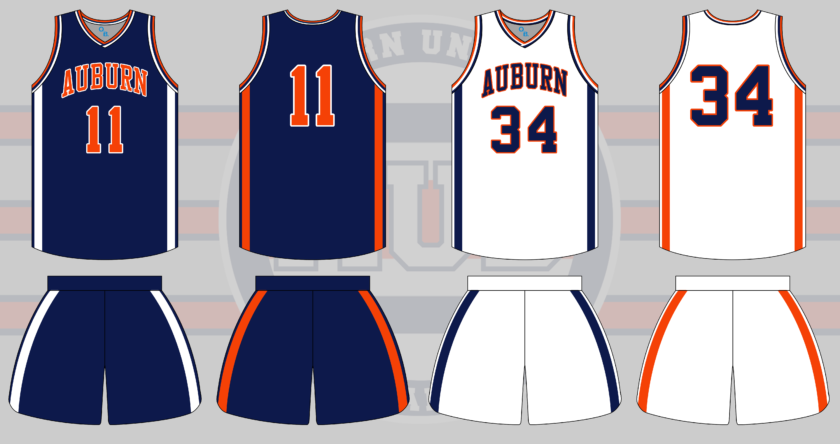 auburn basketball russell athletic uniform 1983 1984