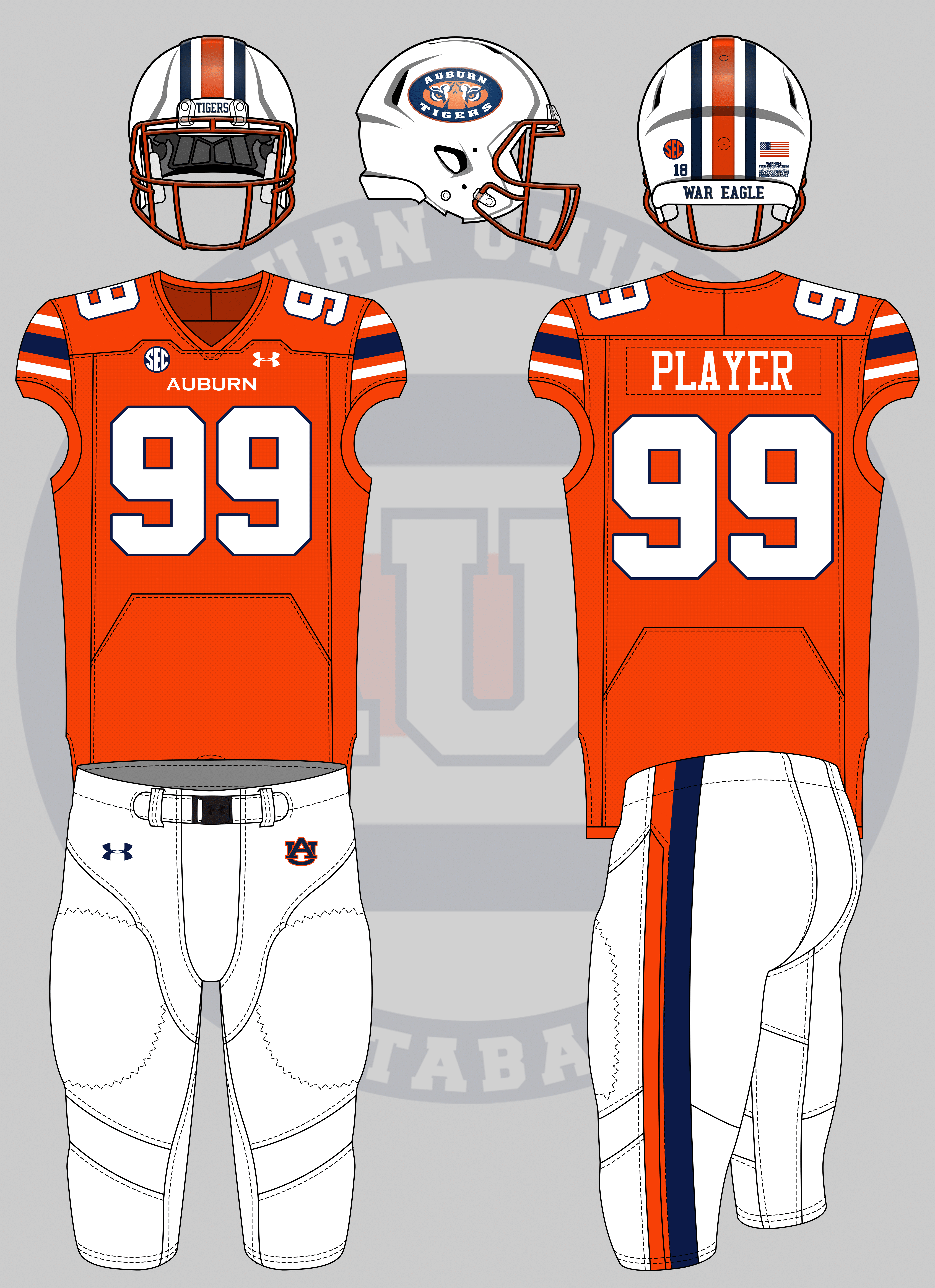 Check out these concept uniform designs for Auburn 