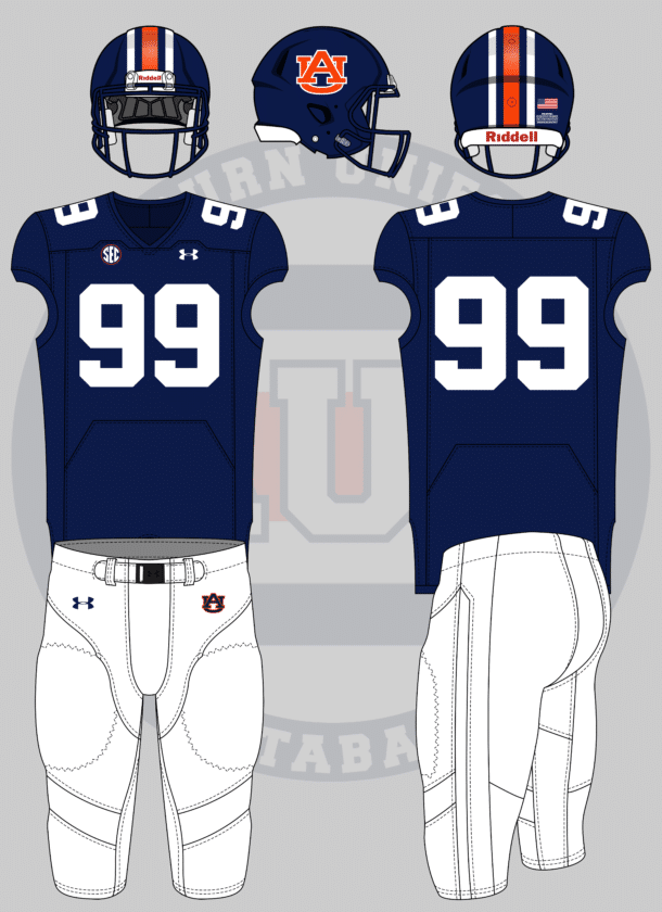 auburn football uniform concept under armour penn state matte navy blue helmet