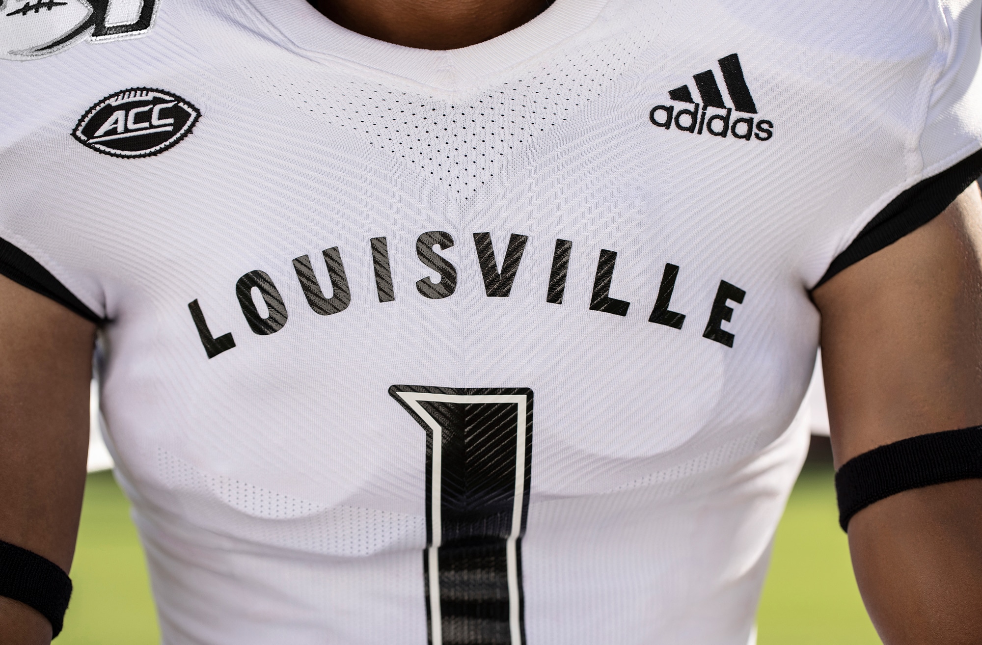 adidas Kids' Louisville Cardinals Team Font Arch Short Sleeve T