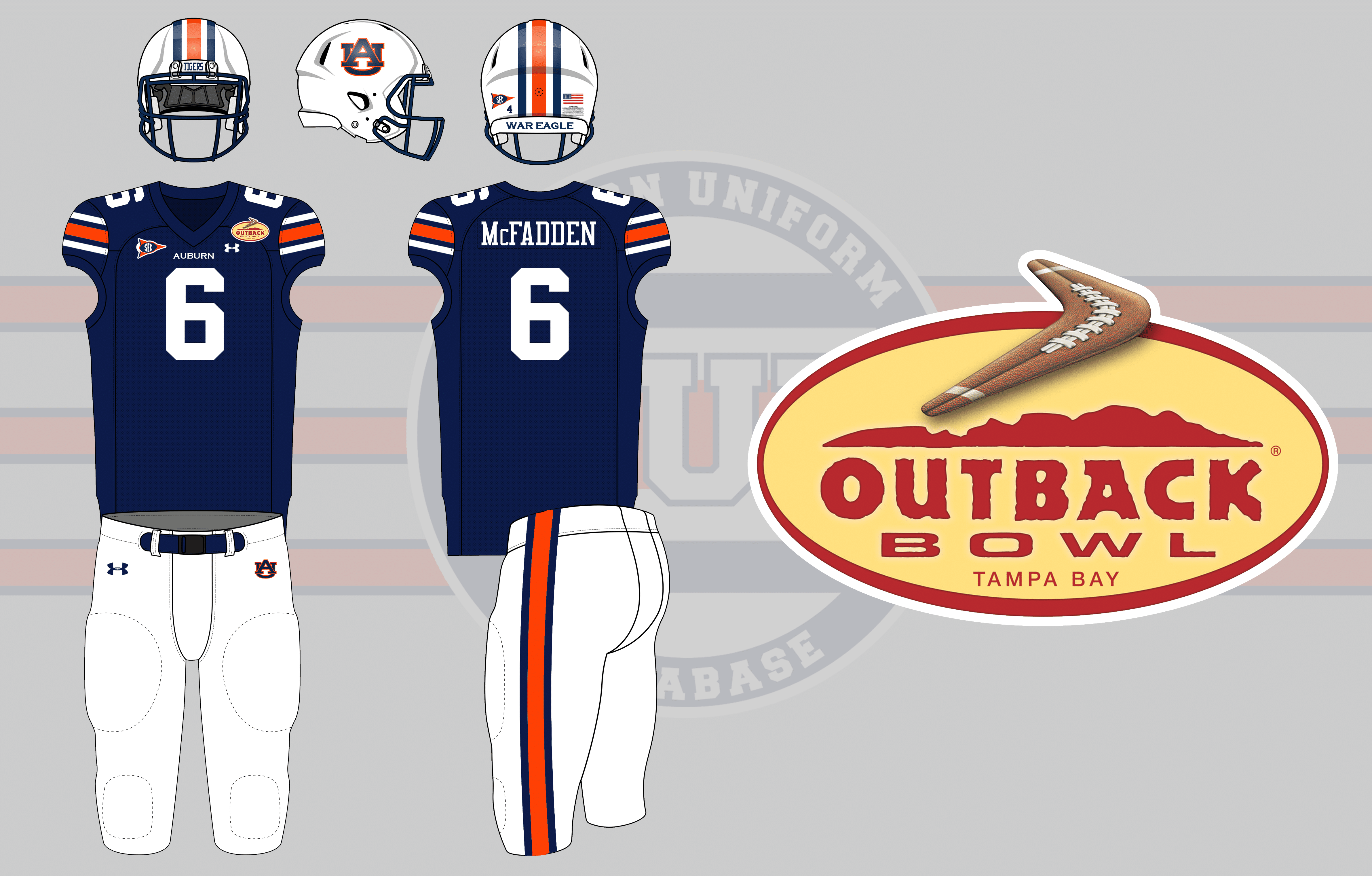 Gators' Outback Bowl uniforms