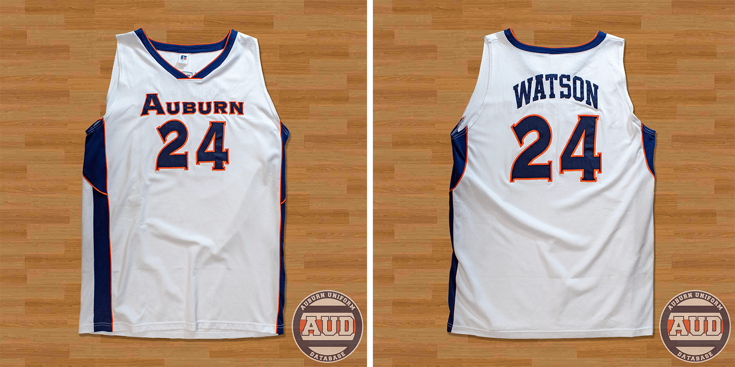 auburn basketball jersey uniform nathan watson