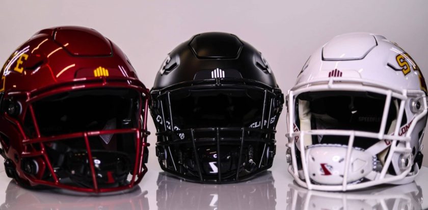 jack trice iowa state vertical striping football uniforms 2021 helmet bumper