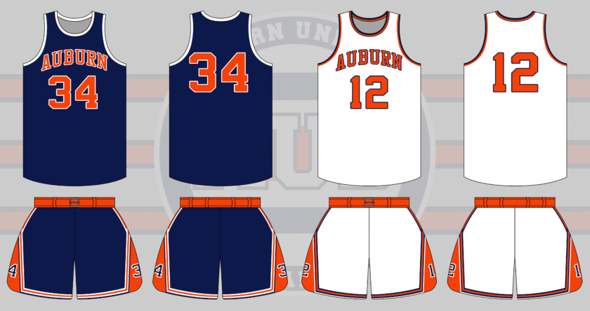 auburn tigers basketball uniform 1967-68