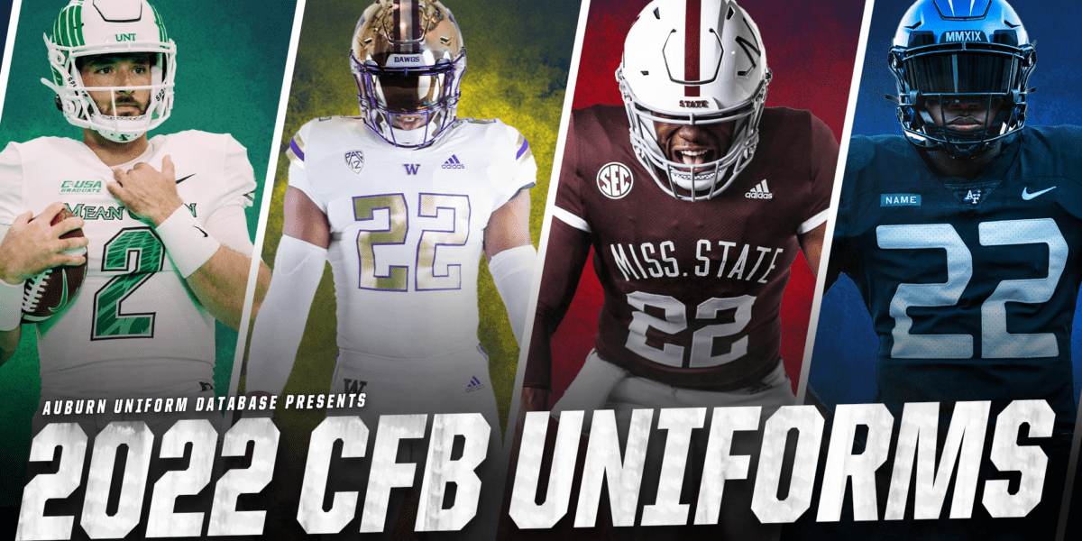 2022 ncaa cfb college football uniforms new unis threads uniwatch espn nebraska mississippi state air force space washington huskies