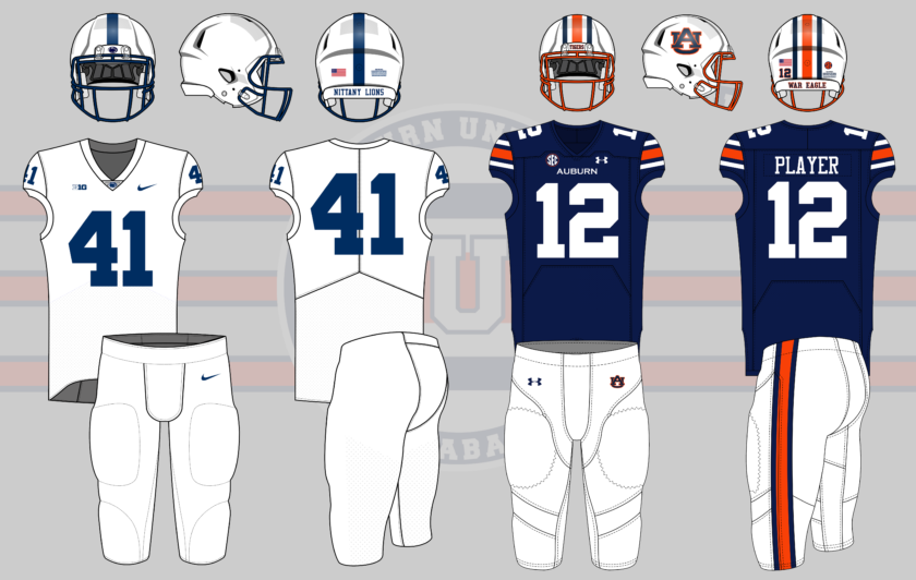 auburn tigers football penn state nittany lions 2022 under armour 2022 uniform matchup