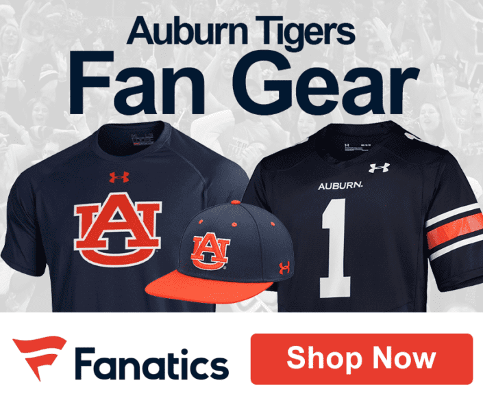 auburn tigers under armour fanatics merch apparel gear shirt t-shirt hat jersey shop