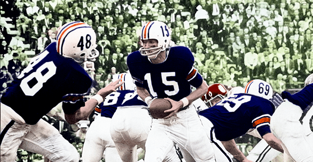 auburn tigers football 1958 uniform helmet number