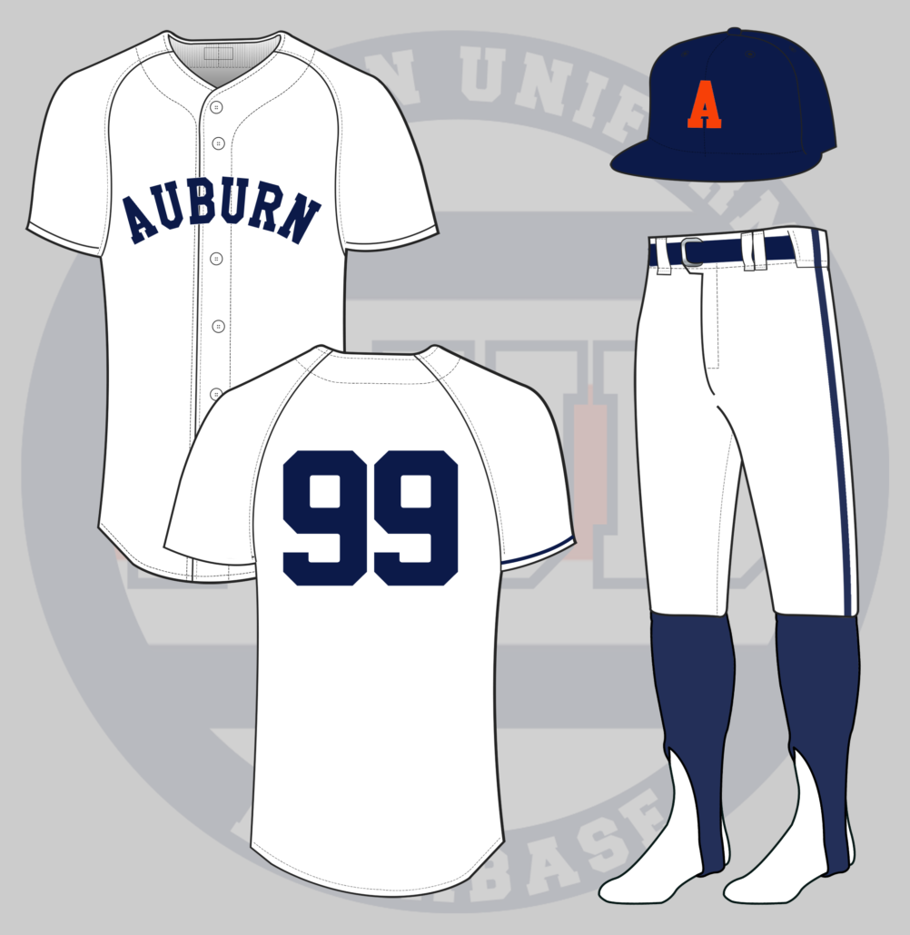 auburn baseball uniform under armour 1959 1960 1961 sports belle russell athletic jersey