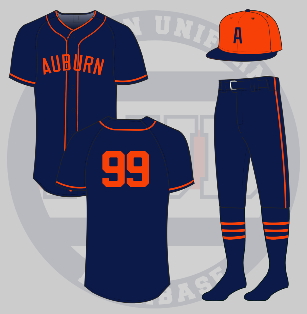 auburn baseball uniform under armour 1935 1936 sports belle russell athletic jersey wool