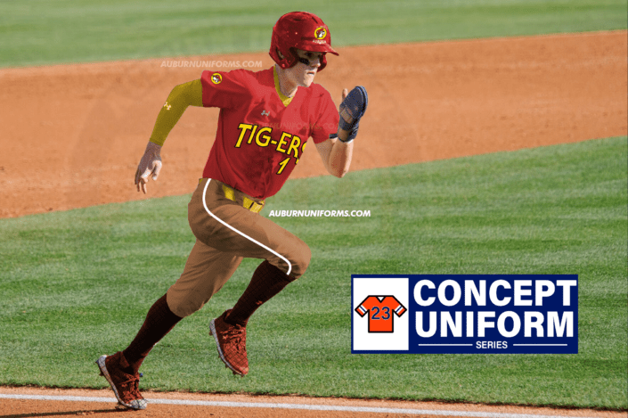 auburn tigers baseball concept uniform design buc-ees neaver