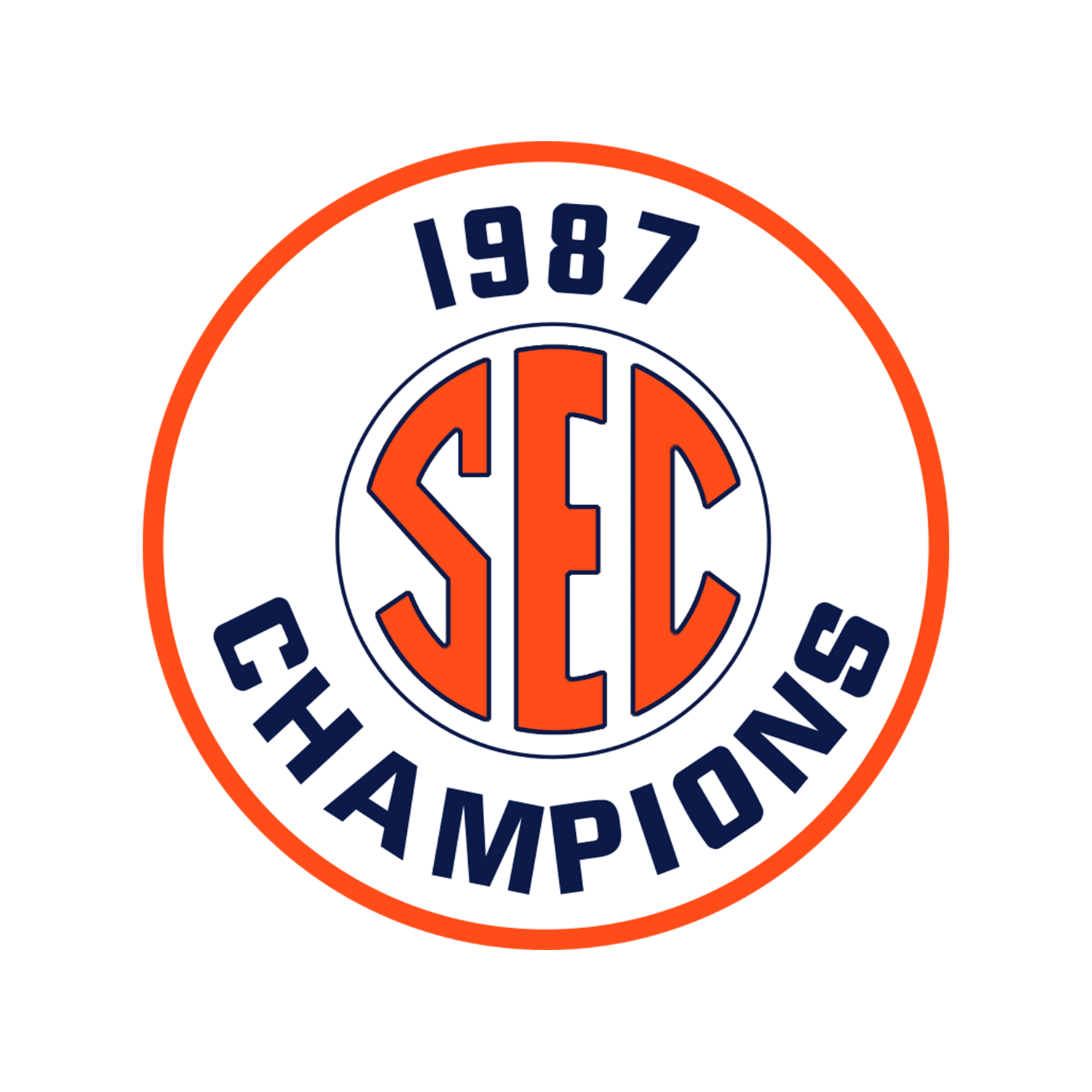 1987 SEC Champions Logo - Auburn Uniform Database