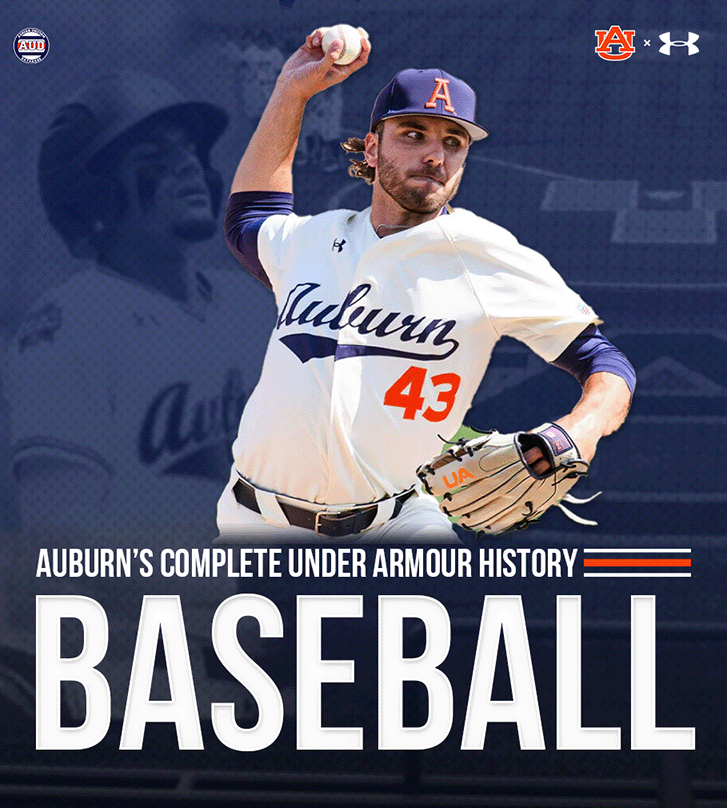 Auburn Tigers Baseball complete history of Under Armour uniforms by the Auburn Uniform Database