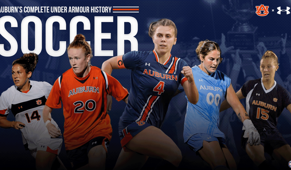 Auburn Tigers Soccer complete history of Under Armour uniforms by the Auburn Uniform Database