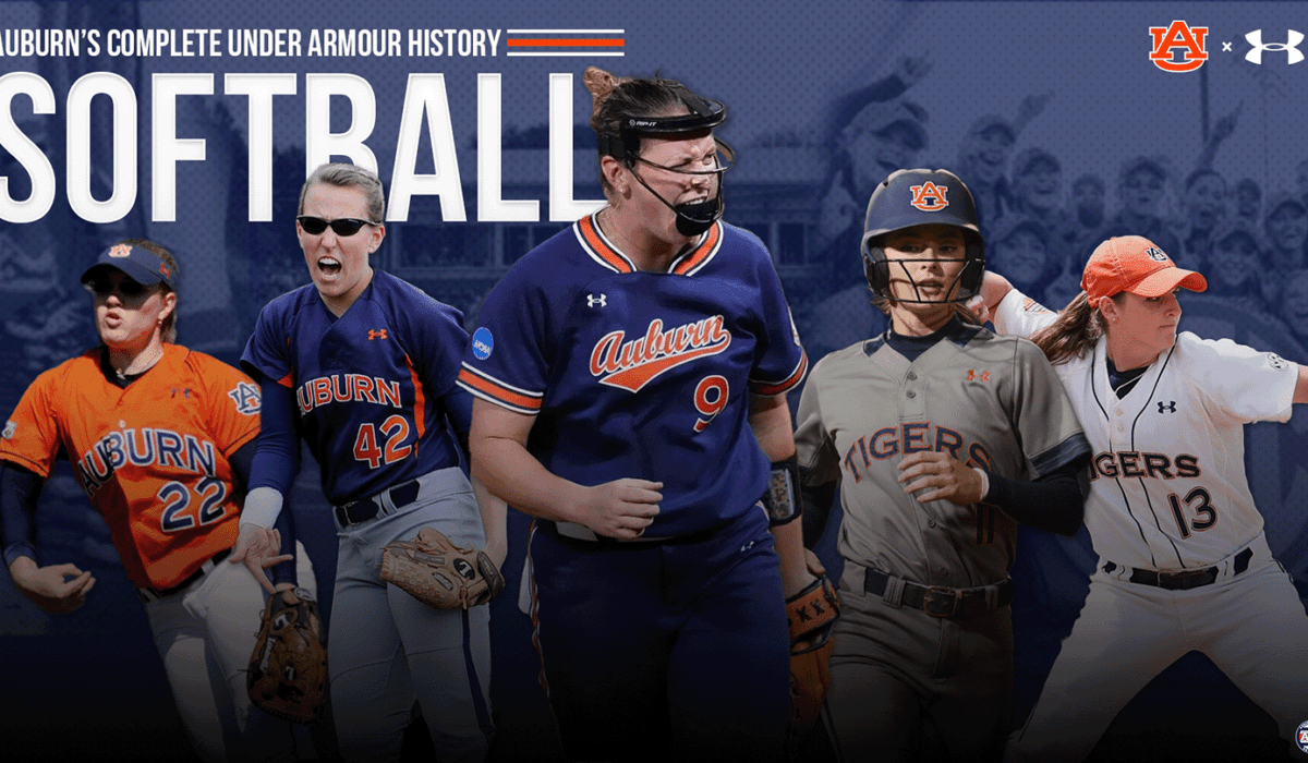 Auburn Tigers Softball complete history of Under Armour uniforms by the Auburn Uniform Database