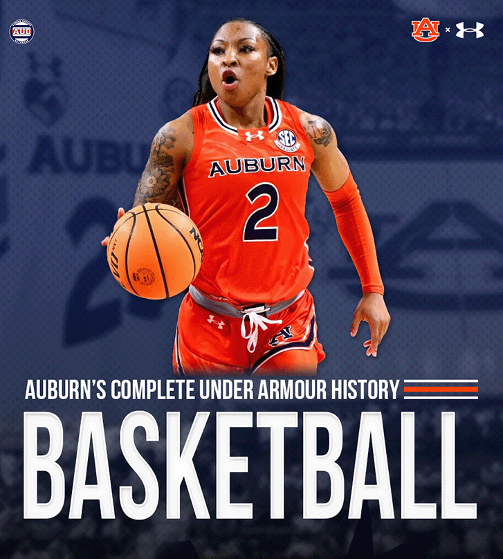 Auburn Tigers Women's Basketball complete history of Under Armour uniforms by the Auburn Uniform Database