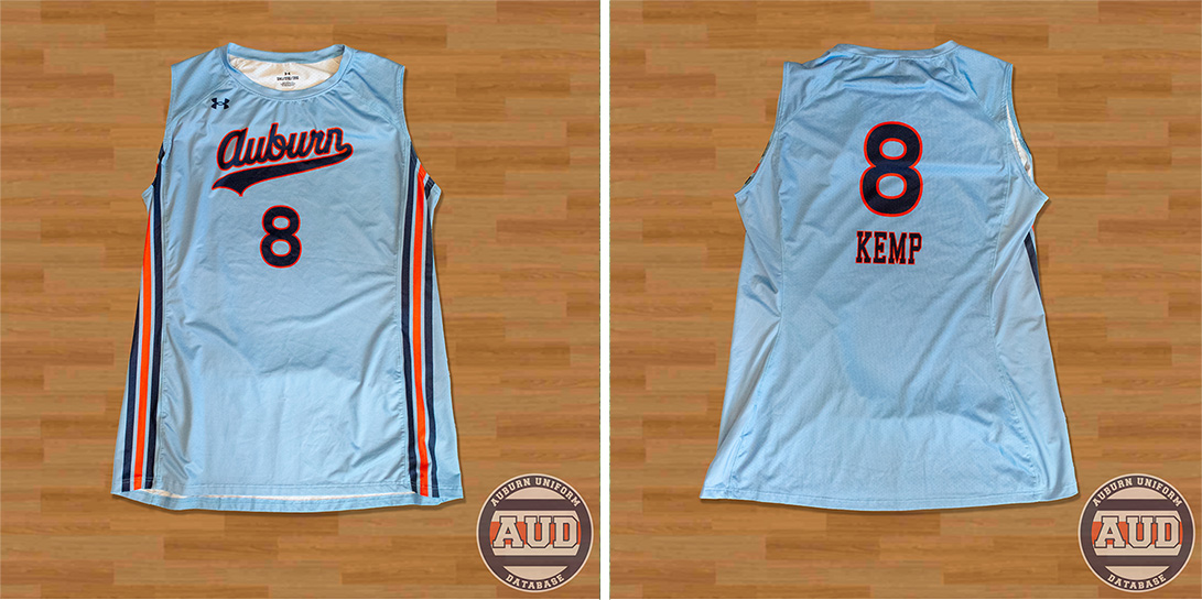 2023 auburn volleyball powder blue volleyball libero Kendall Kemp